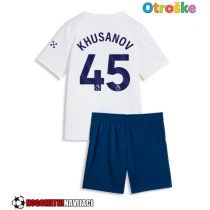 Otroške Nogometnih dresov Manchester City Abdukodir Khusanov #45 Tretji 2026-27 Kratki rokavi (+ hlače)